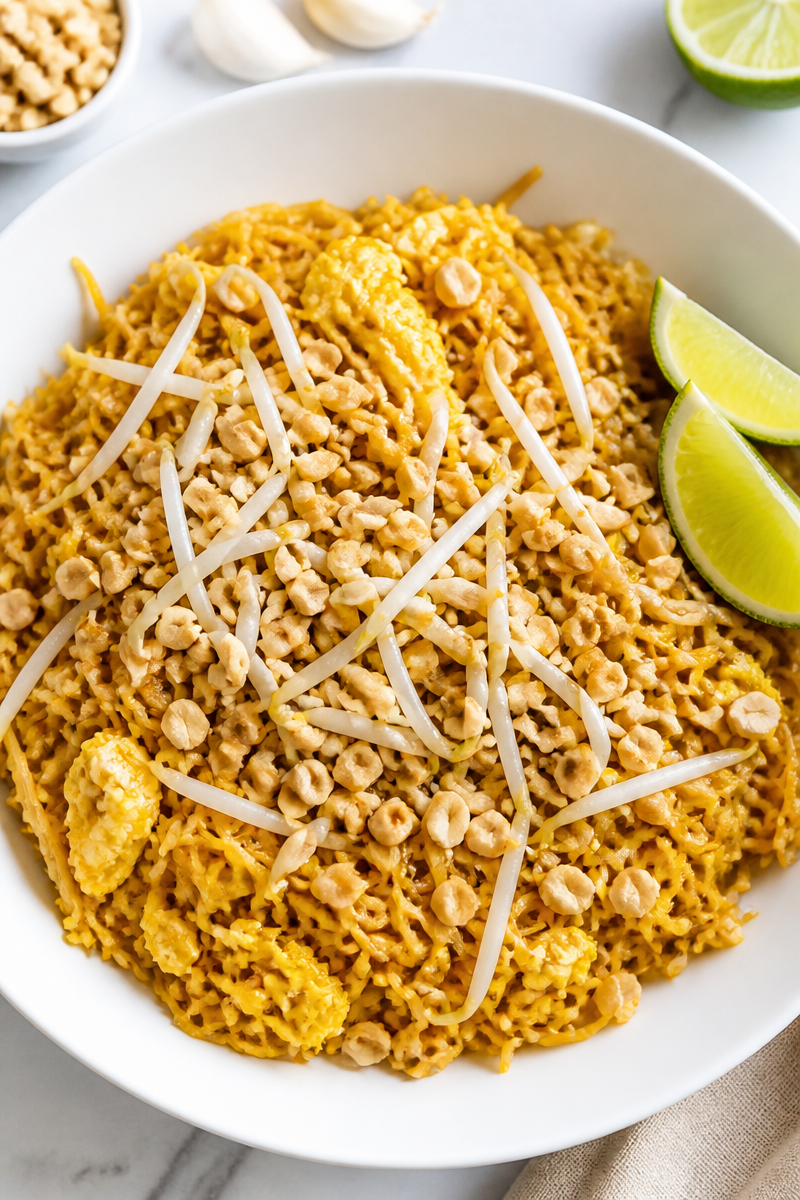 Spaghetti Squash Pad Thai Peanut
