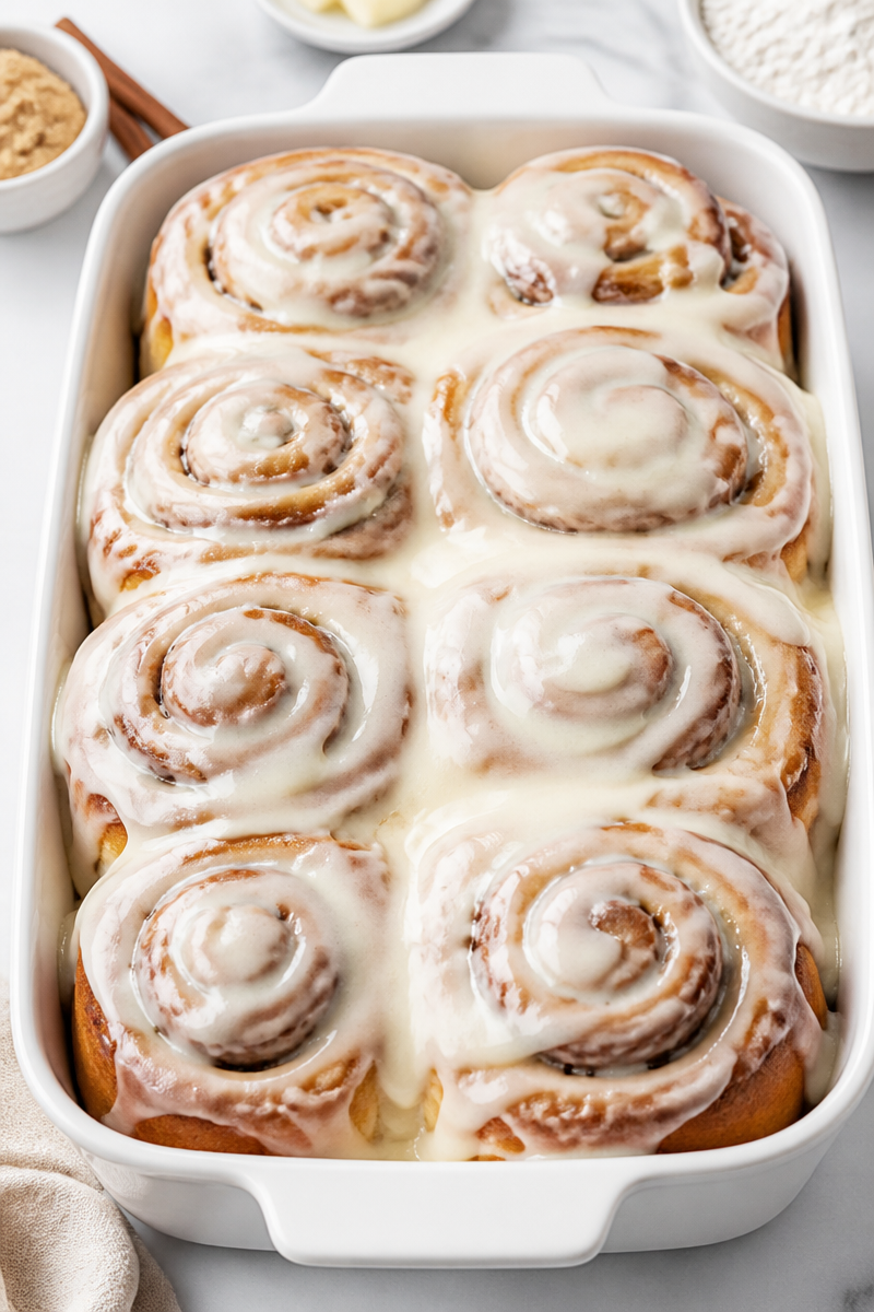 Cinnamon Roll Cream Cheese Icing