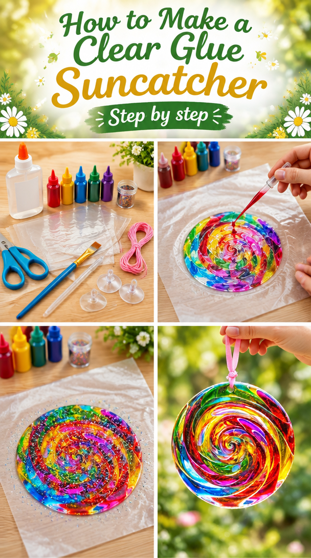Making Clear Glue Suncatcher 2026 - DIY Made Easy