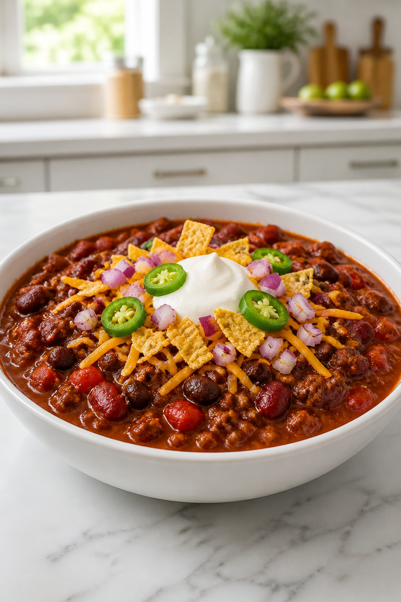 Hearty Beef And Bean Chili