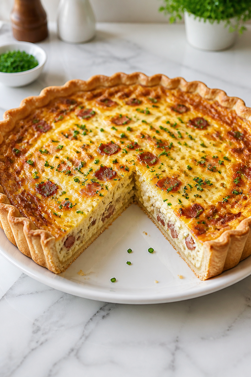 Classic Quiche Lorraine Bacon Gruyere