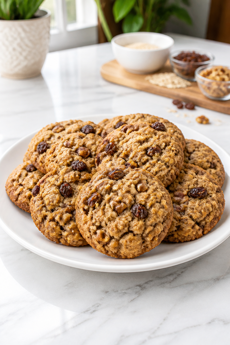 Chewy Oatmeal Raisin Walnut Cookie