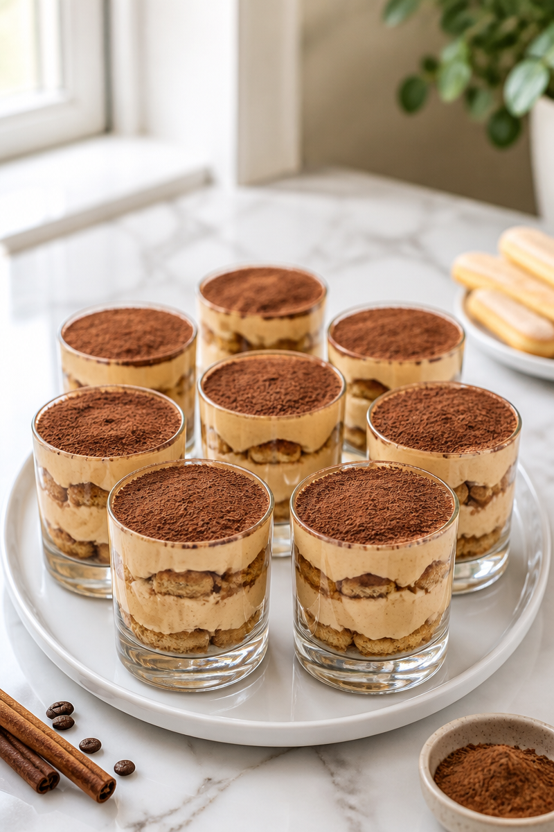 Creamy Tiramisu Pumpkin Spice Cups