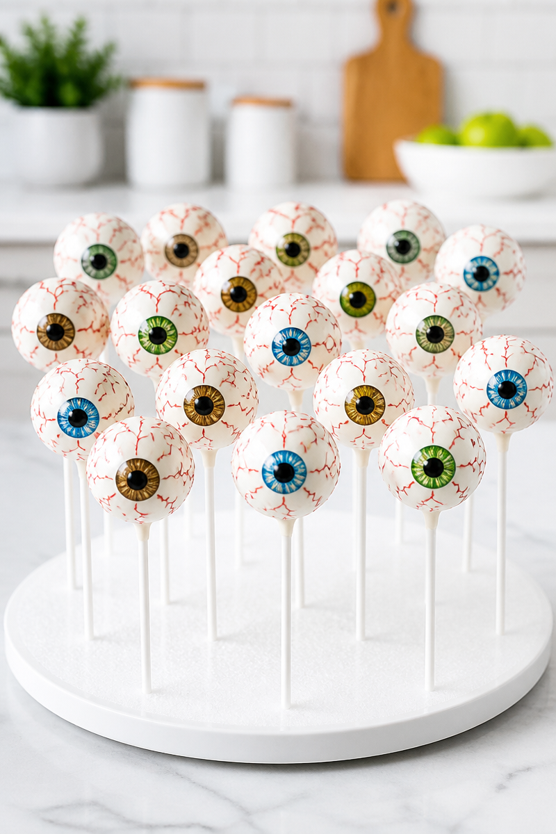 Eyeball Cake Pop Halloween Treat