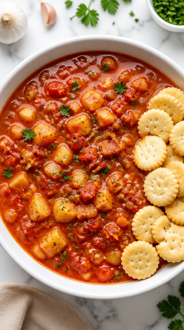 Classic Manhattan Clam Chowder Bowl