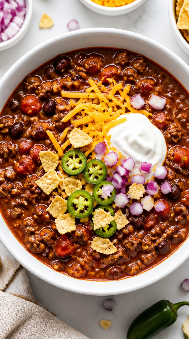 Hearty Beef And Bean Chili