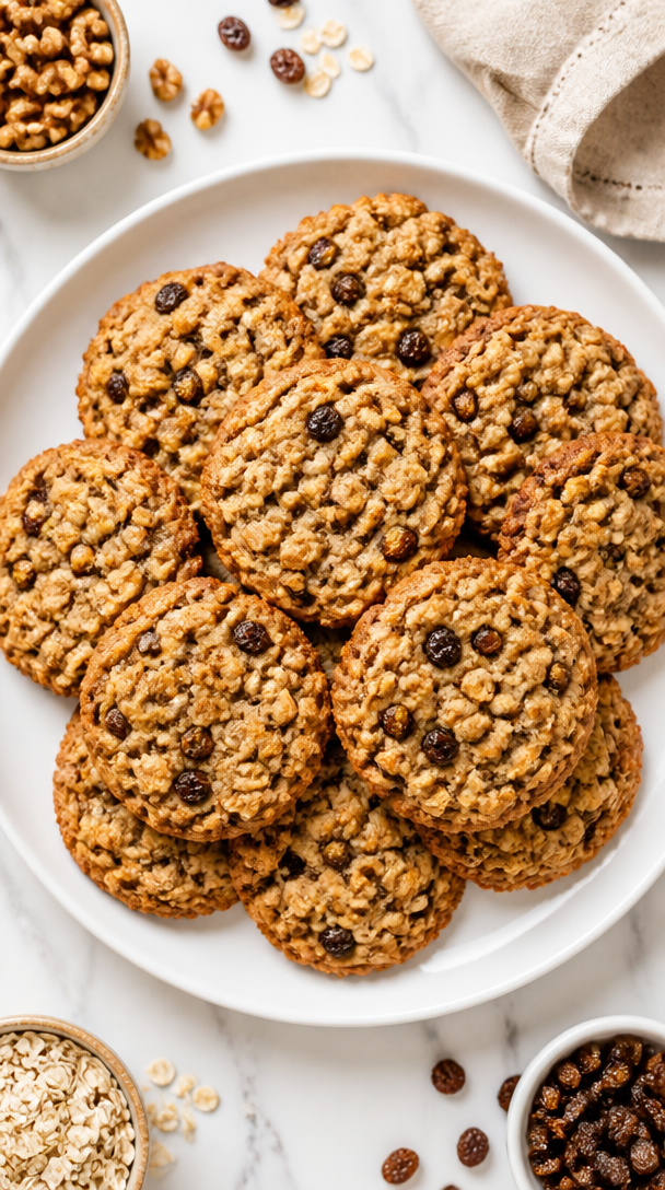 Chewy Oatmeal Raisin Walnut Cookie