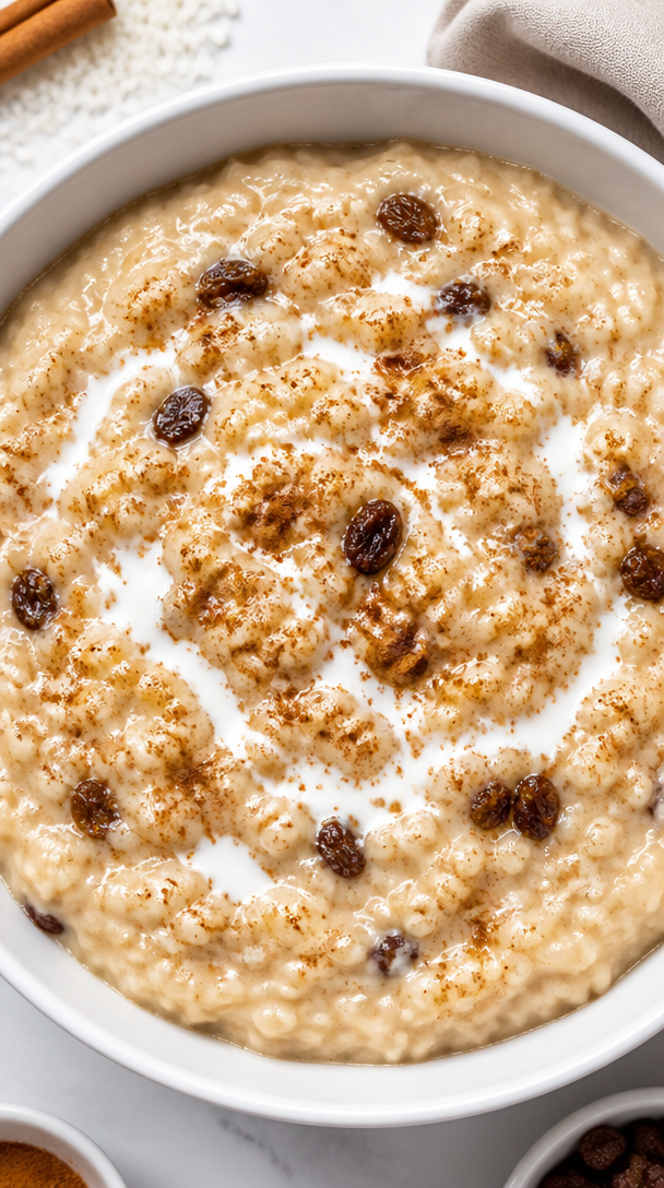 Classic Rice Pudding Cinnamon Raisin