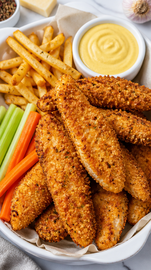 Crispy Baked Chicken Tender Basket