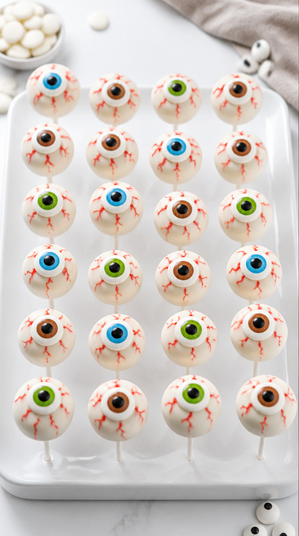 Eyeball Cake Pop Halloween Treat