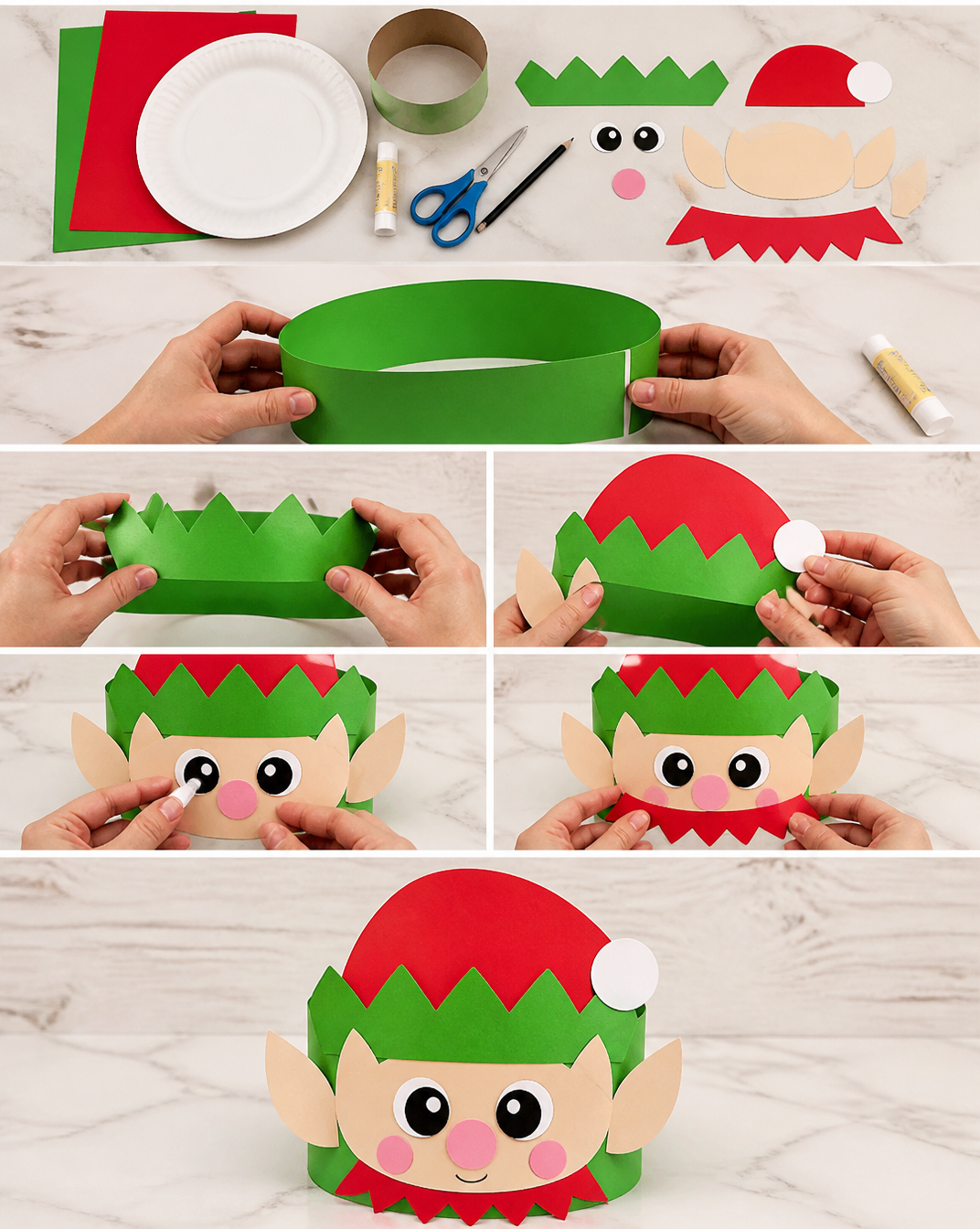 Elf Headband Craft For Kids [Free Template]