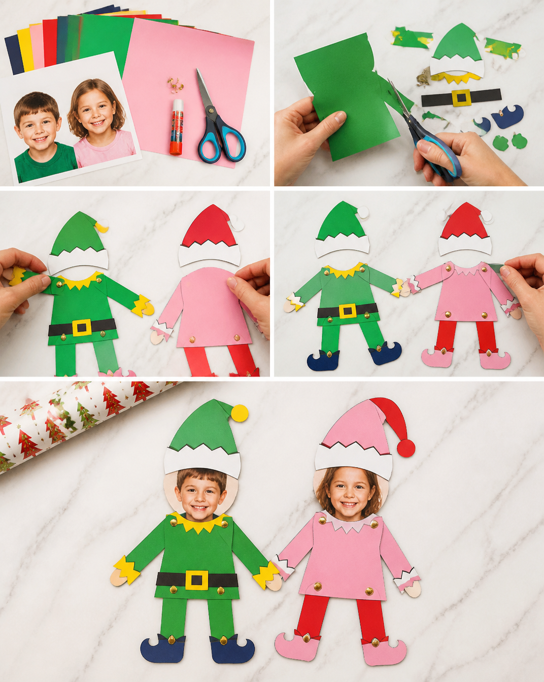 Jovie The Elf Photo Craft For Kids [Free Template]