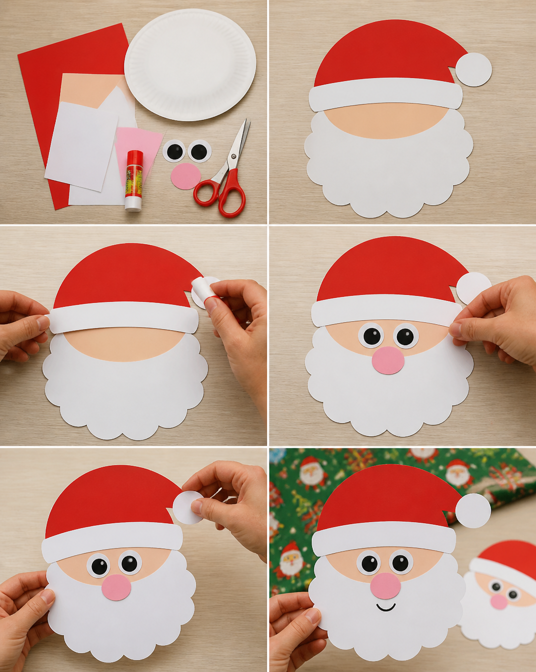 Santa Name Craft For Kids With Free Template