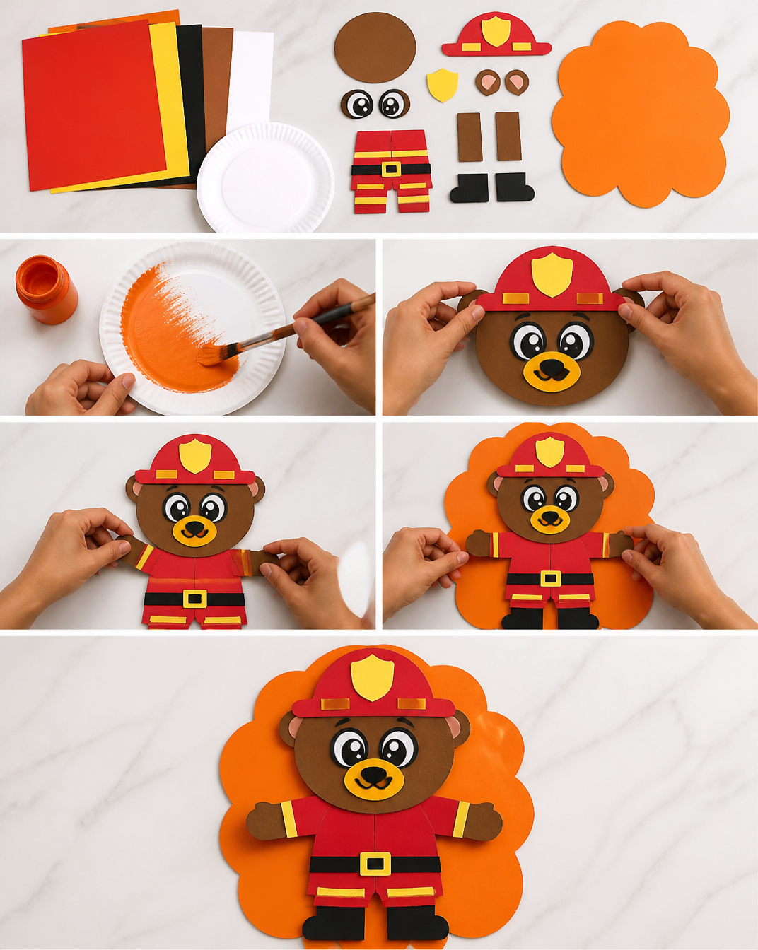 Fireman Turkey Disguise For Kids [Free Printable Template]