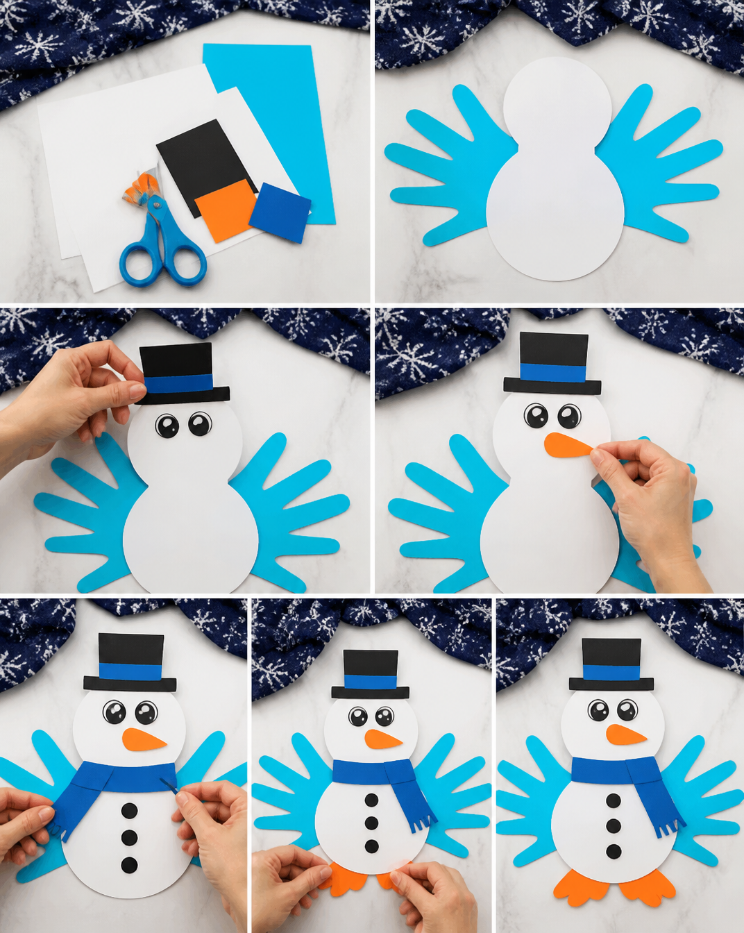 Snowman Turkey Disguise Craft For Kids [Free PDF Template]