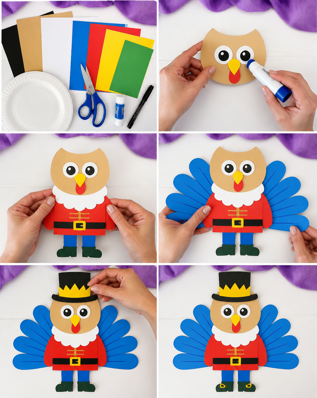 Nutcracker Turkey Disguise Craft For Kids [Free Printable Template]