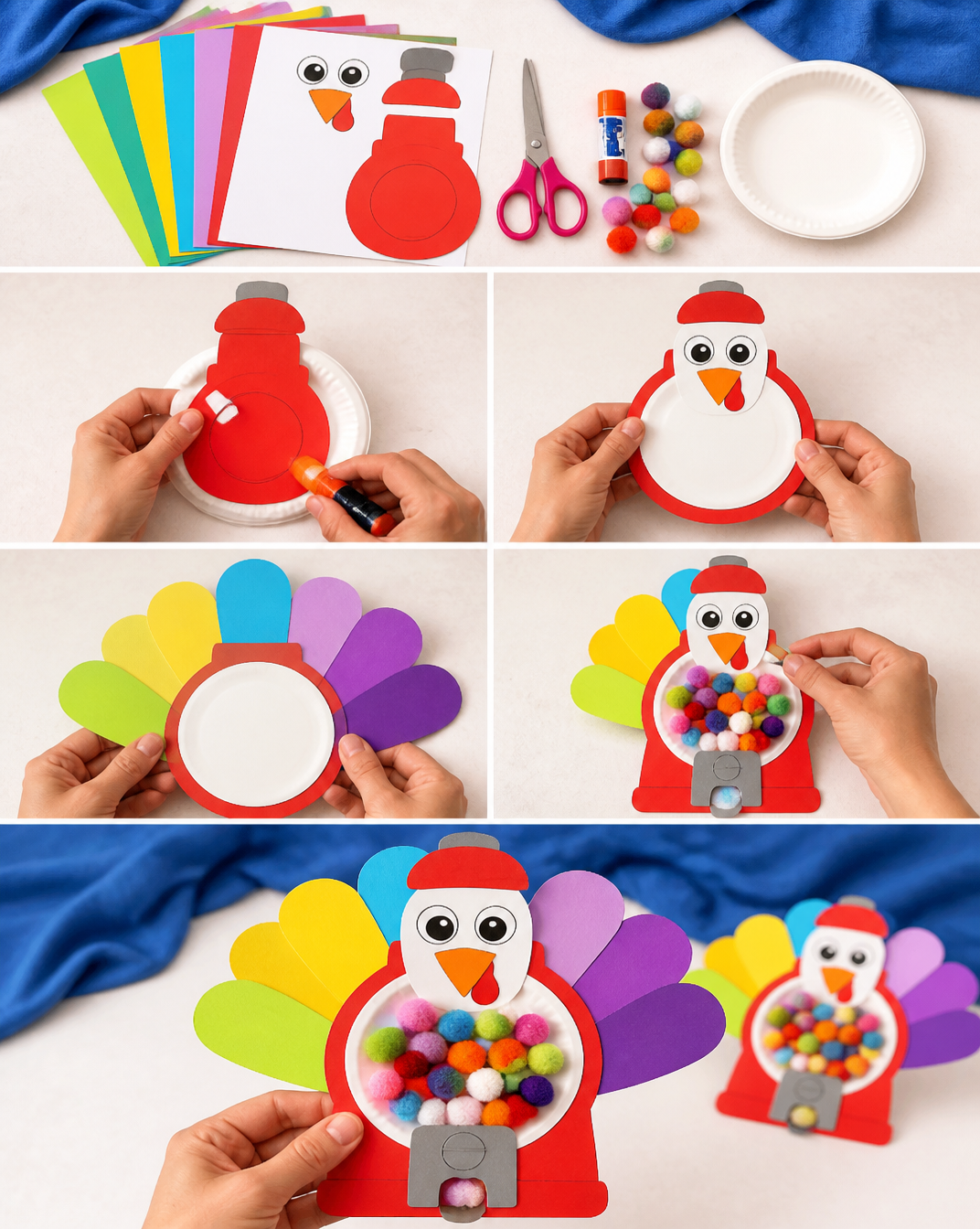 Gumball Machine Turkey Disguise (Free Printable Template)