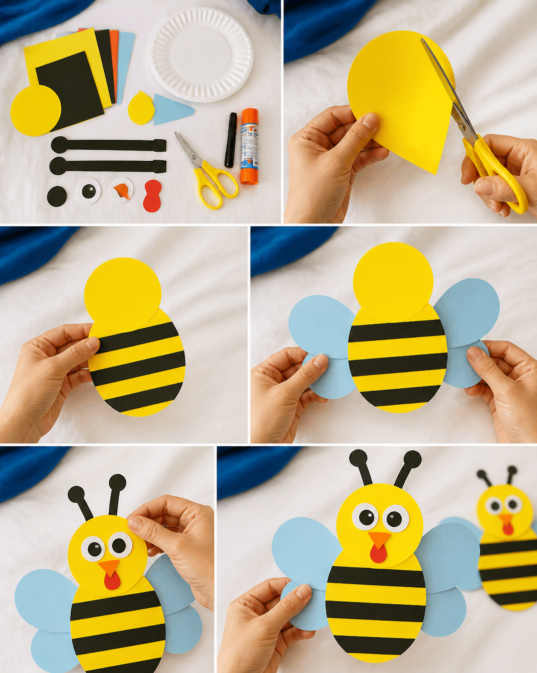 Adorable Bee Turkey Disguise Craft (Free Template)