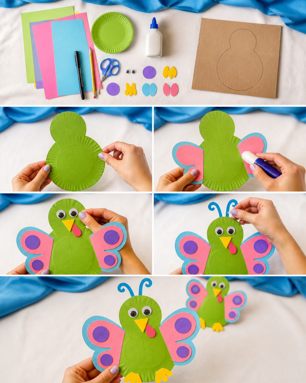 Butterfly Turkey Disguise Craft For Kids [Free Template]