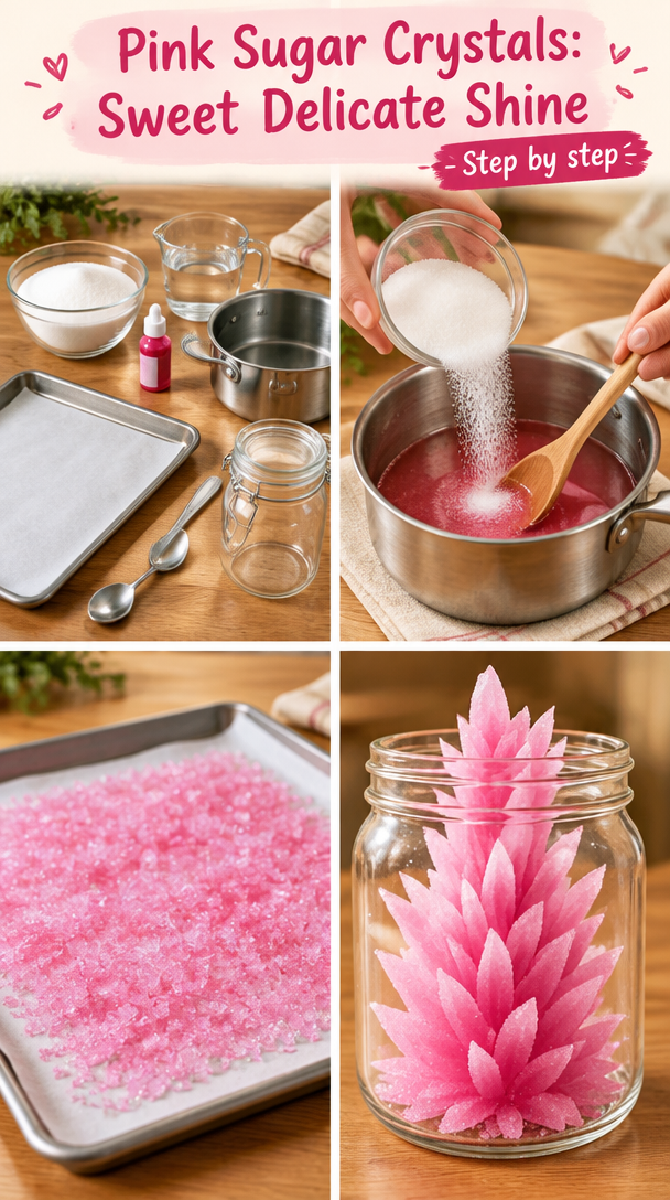 Pink Sugar Crystals