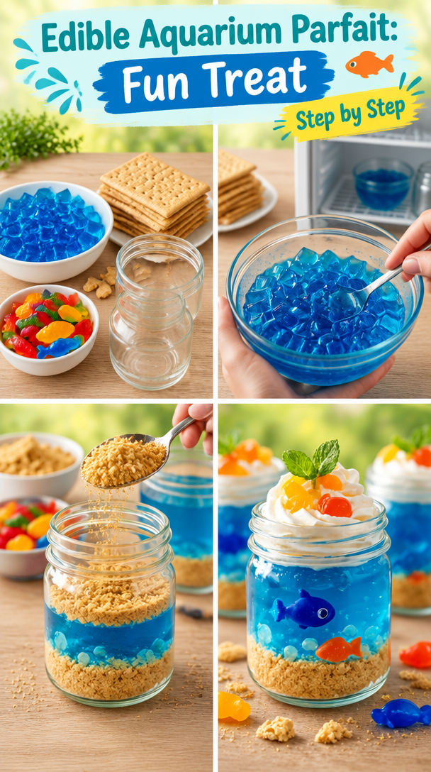 Create a Fun and Delicious Edible Aquarium Parfait for Any Occasion