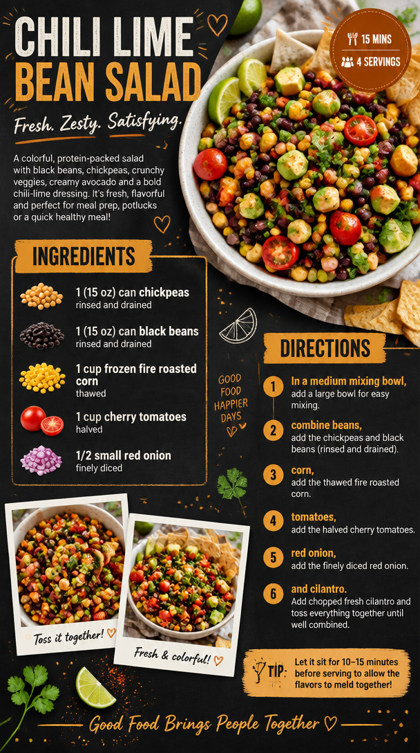 Chili Lime Bean Salad