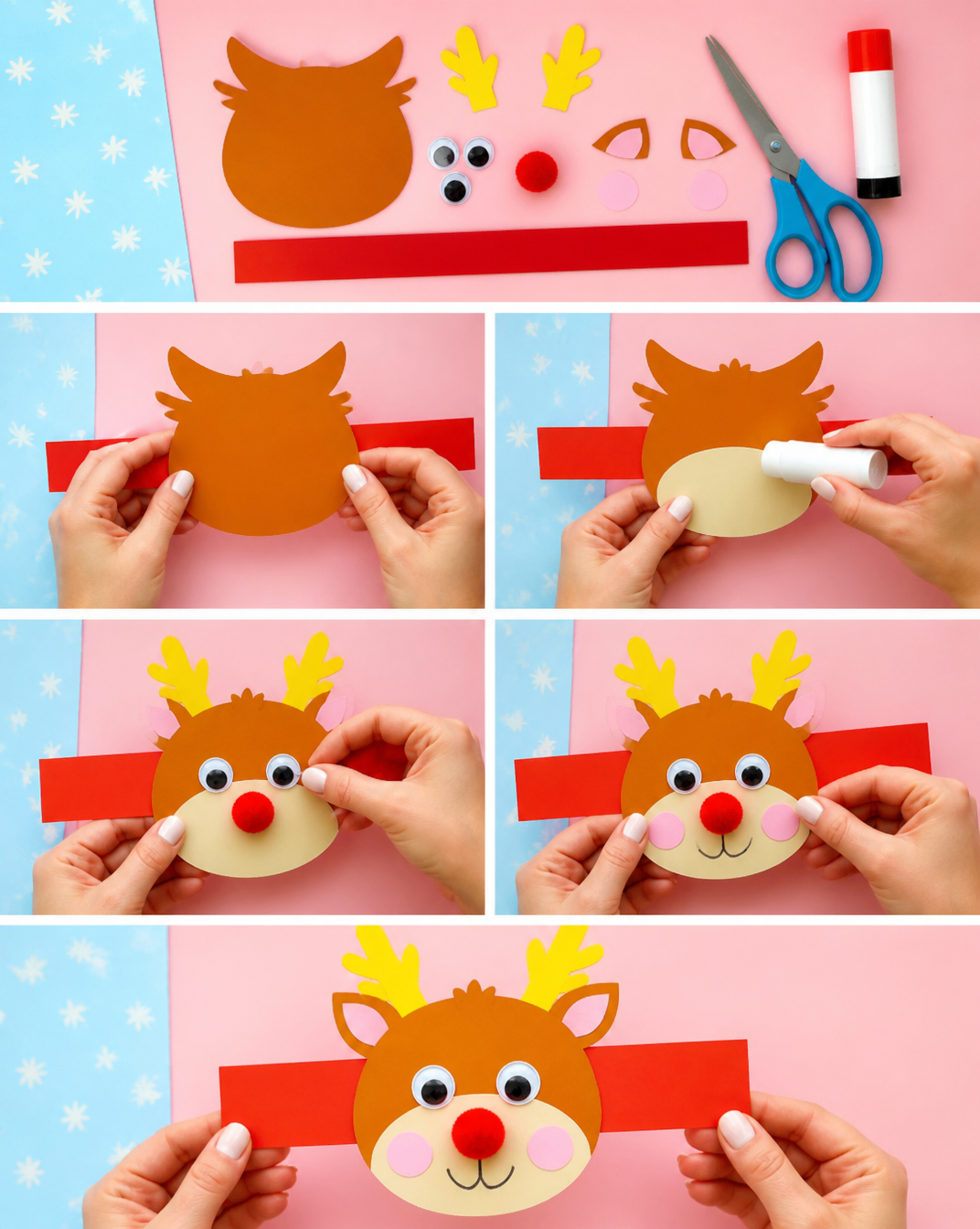 Moving Eyes Reindeer Craft - Arty Crafty Kids