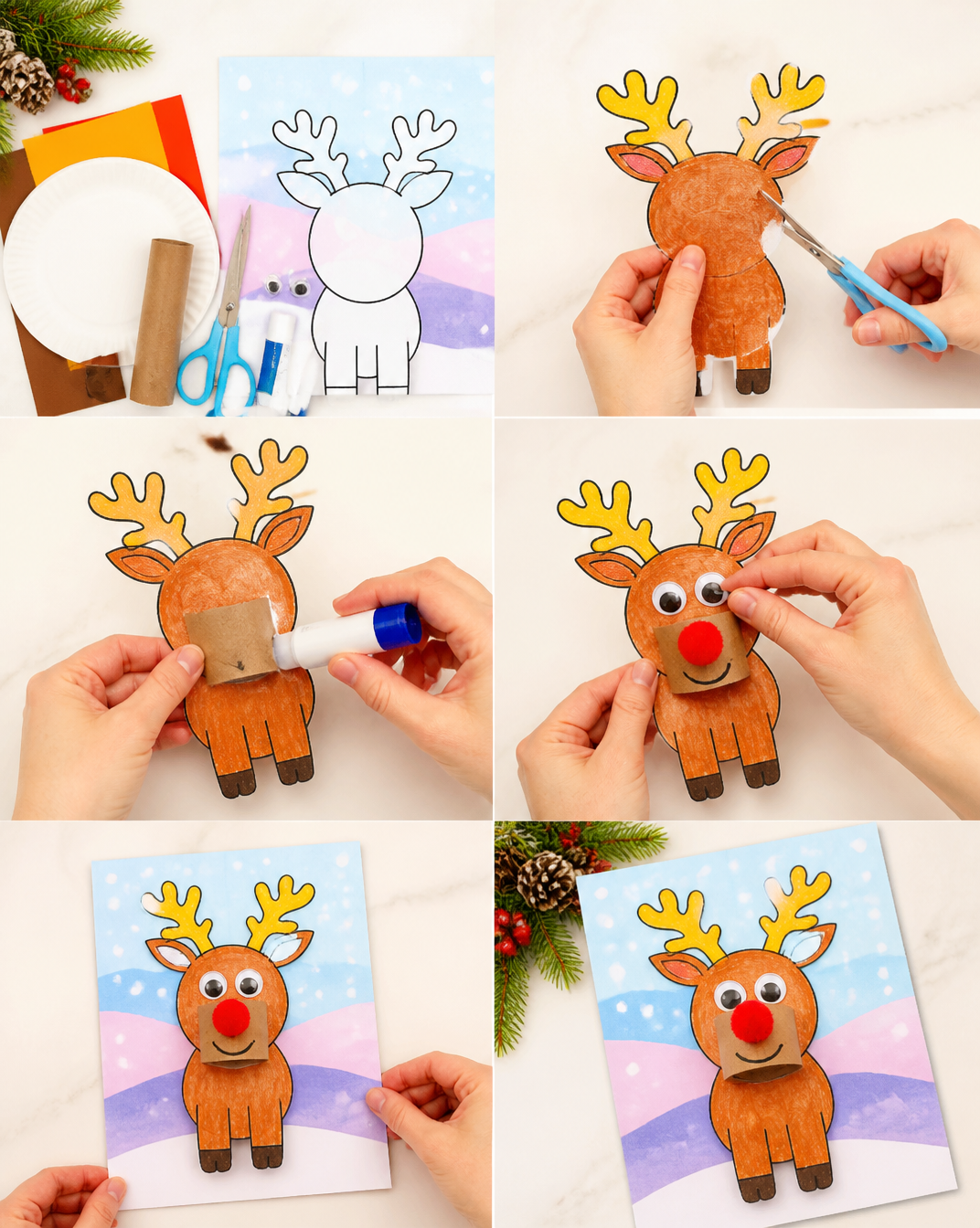 Bobble Head Reindeer Craft - Arty Crafty Kids