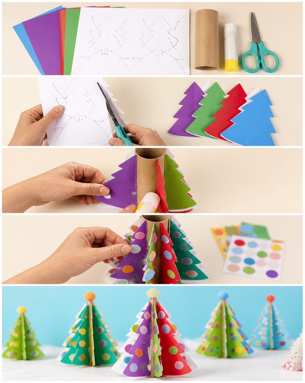 3D Printable Christmas Tree Craft - Arty Crafty Kids