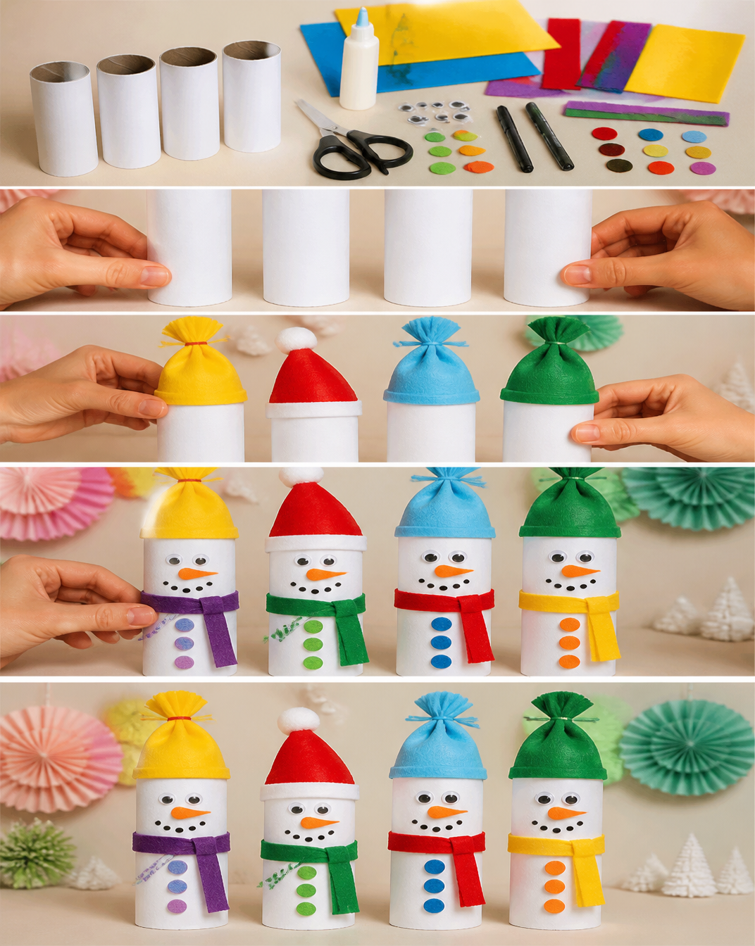 Paper Roll Snowman
