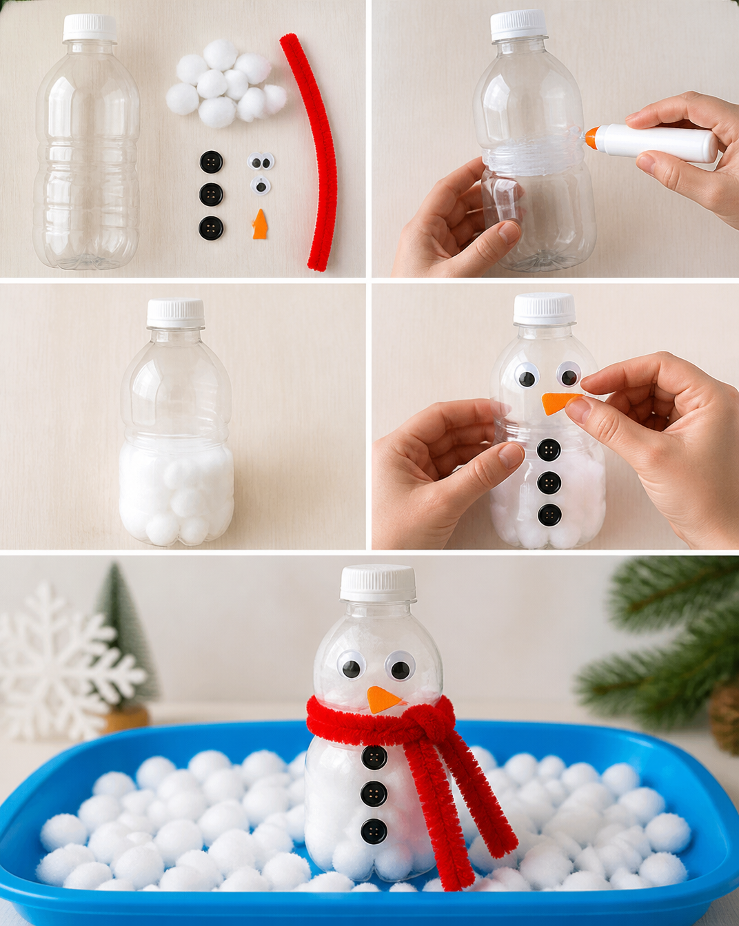 Winter Theme Ideas: Make A Snowman Fine Motor Activity