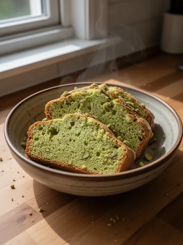 Pistachio Pudding Bread