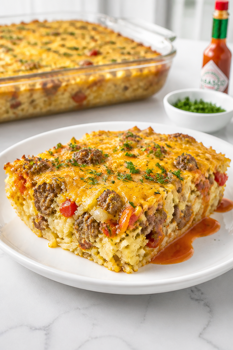 Crispy Hash Brown Breakfast Casserole