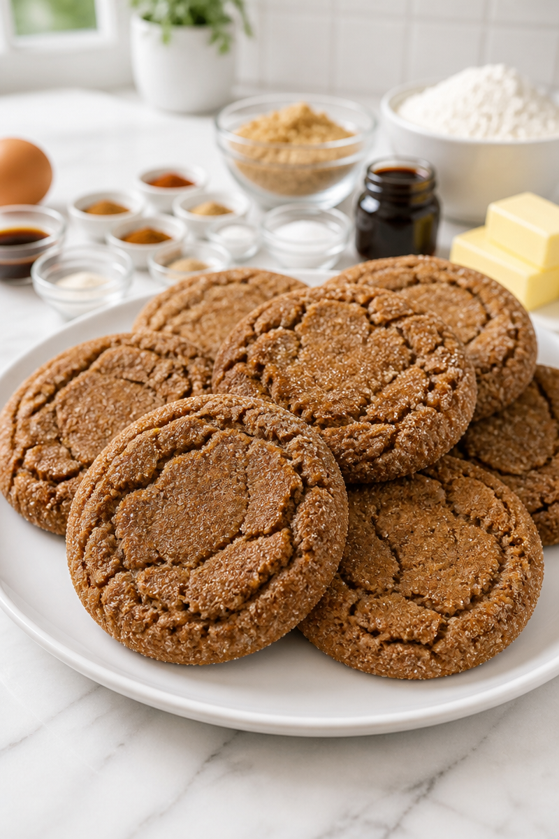 Chewy Molasses Ginger Spice Cookie