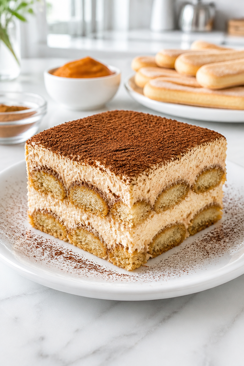 Spiced Pumpkin Tiramisu Layered Dessert