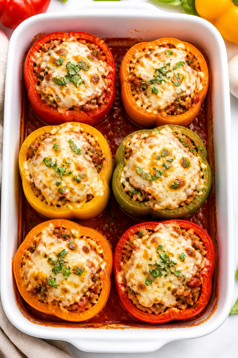 Baked Stuffed Bell Pepper Casserole