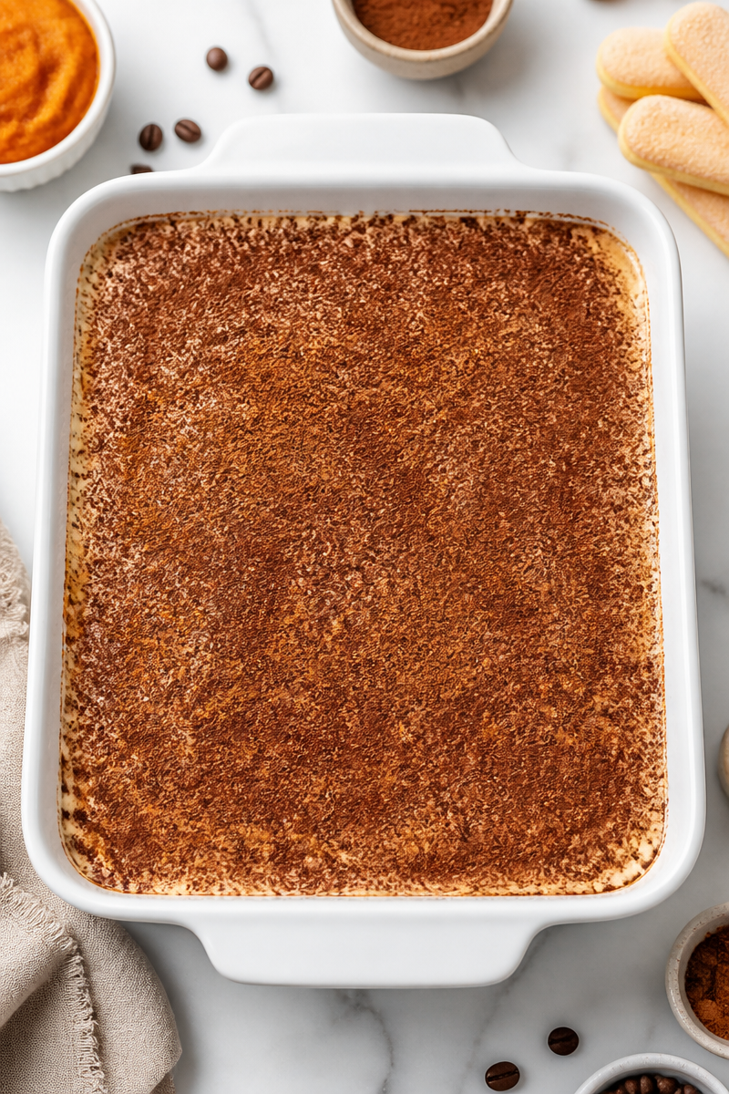 Spiced Pumpkin Tiramisu Layered Dessert
