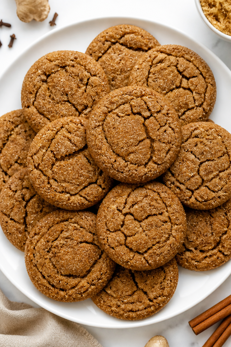 Chewy Molasses Ginger Spice Cookie