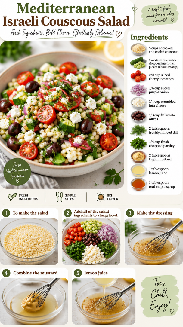 Mediterranean Israeli Couscous Salad