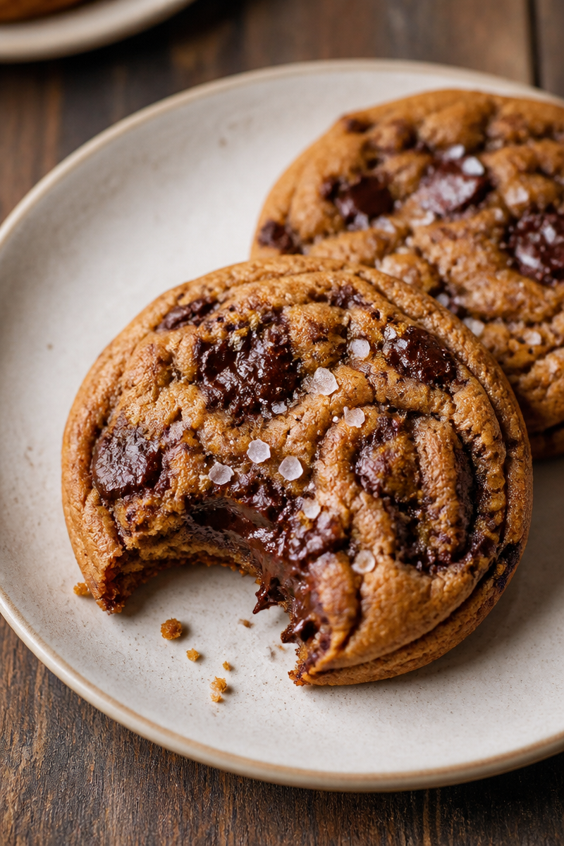 Brown Butter Pumpkin Chocolate Chip Cookies