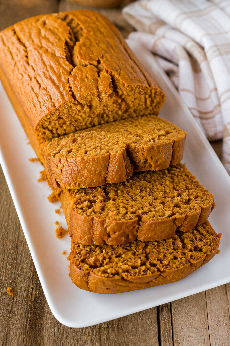 2 Ingredient Pumpkin Spice Bread