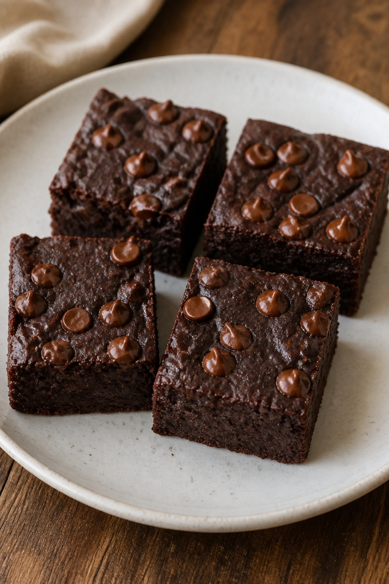 90 Kcal Pumpkin Brownies | Vegan 4 Ingredient Recipe