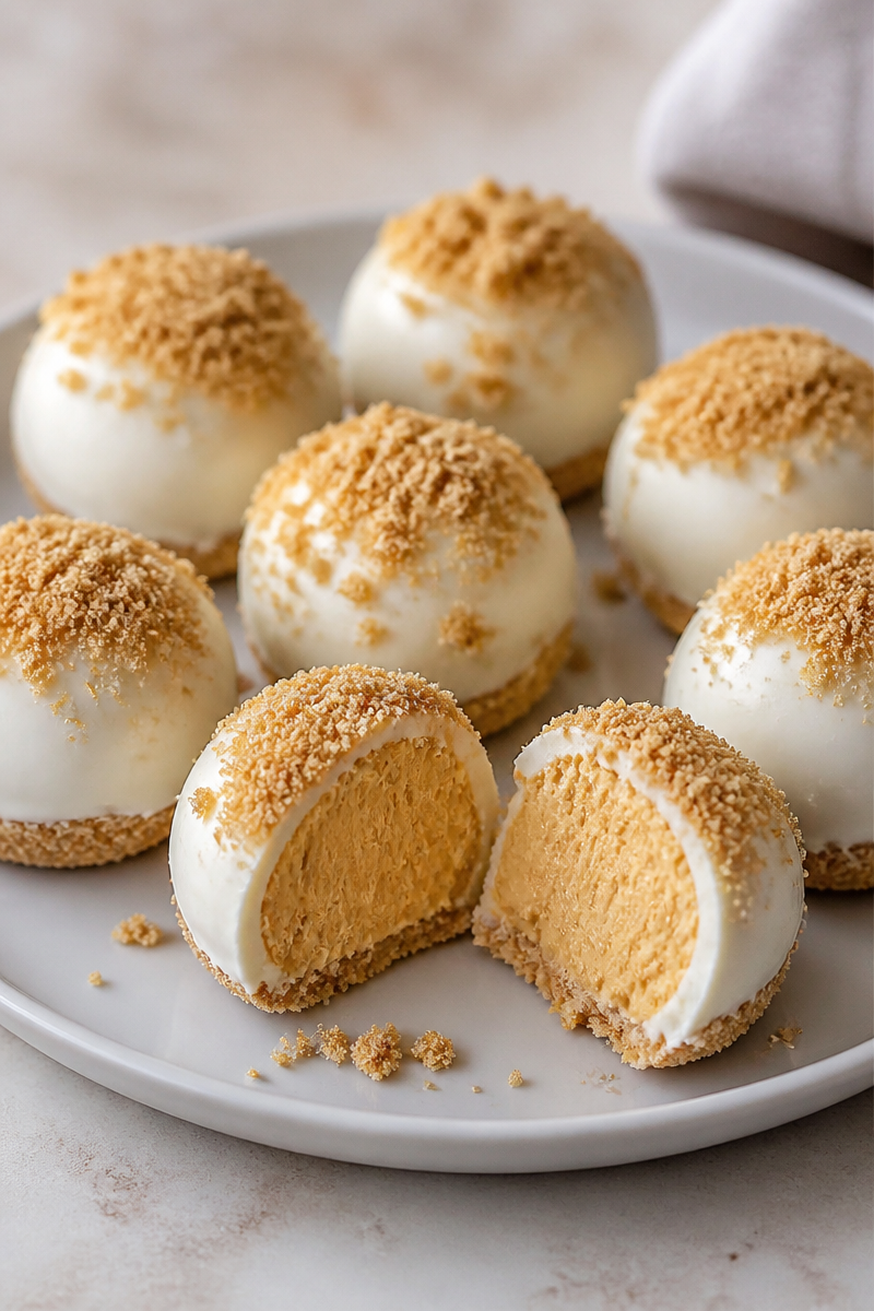 No Bake Pumpkin Cheesecake Balls