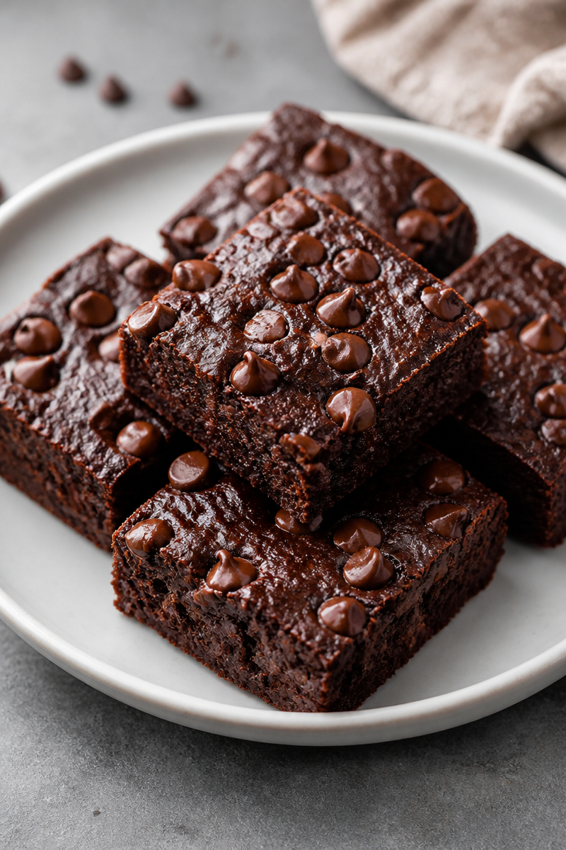 90 Kcal Pumpkin Brownies | Vegan 4 Ingredient Recipe