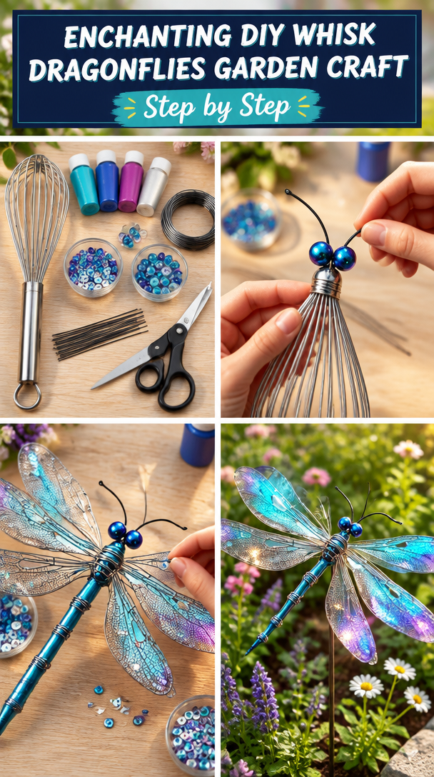 Create Enchanting DIY Whisk Dragonflies: Fun Garden Craft!