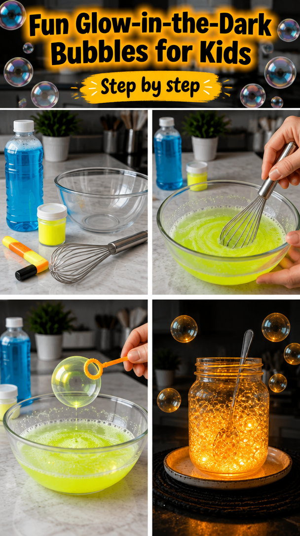 Create Fun Glow-in-the-Dark Bubbles for Kids
