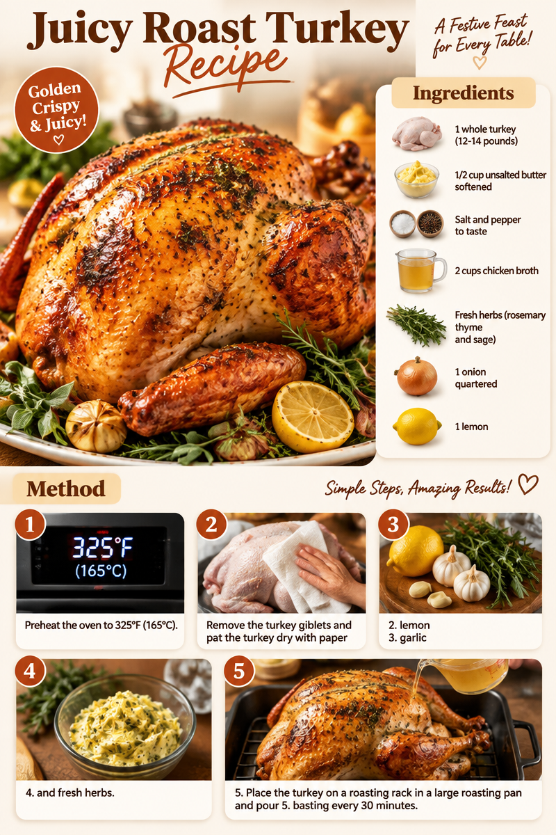 Juicy Roast Turkey Recipe