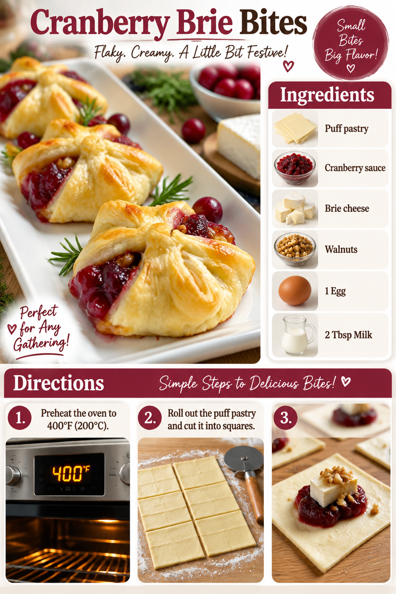 Cranberry Brie Bites