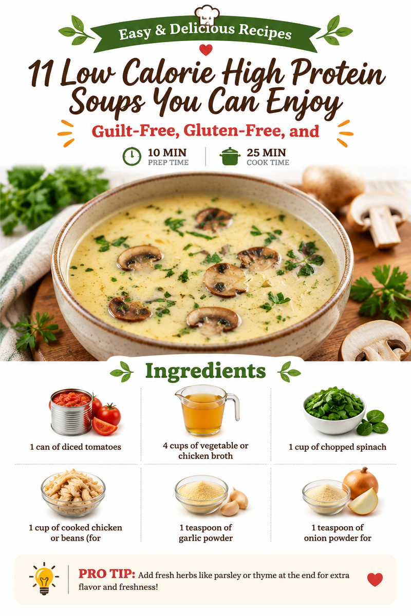 11 Low Calorie High Protein Soups You Can Enjoy Guilt-Free, Gluten-Free, and Dairy-Free 🥗