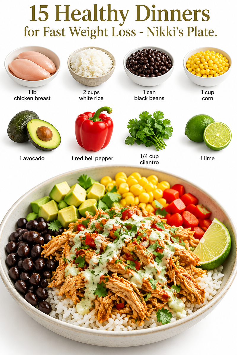 15 Healthy Dinners for Fast Weight Loss - Nikki's Plate